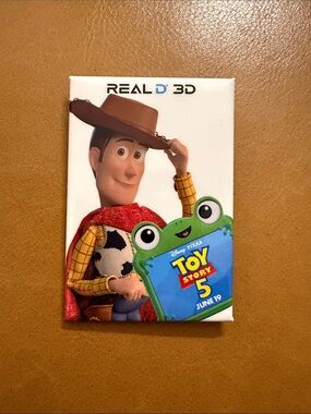 Disney Pixar Toy Story 5 Woody AMC Promo Pin Real 3D